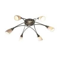 dar bur0675 bureau antique brass 6 light semi flush light