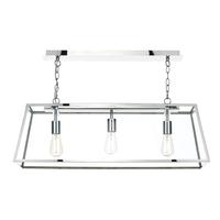 dar aca0344 academy 3 light stainless steel ceiling pendant with clear ...