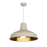 dar rec0112 reclamation ceiling pendant in cream finish