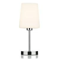 Dar CAL4050 Calum Polished Chrome and Opal Glass Touch Table Lamp
