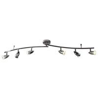 dar gem0667 gemini black chrome 6 light bar spotlight