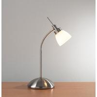 Dar AGE4046 Agean Satin Chrome Table Lamp