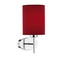 dar pad0750s1069 padova wall lamp with red shade