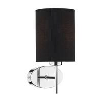 Dar PAD0750/S1070 Padova Wall Lamp With Black Shade