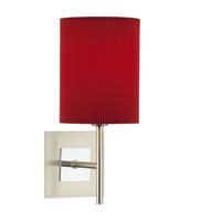 Dar SIC0746/S1069 Sicily 1 Light Wall Lamp With Red Shade