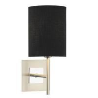 dar sic0746s1070 sicily 1 light wall lamp with black shade