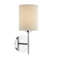 Dar TUS0750/S1068 Tuscan Chrome Wall Lamp With Cream Shade