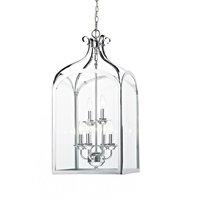 Dar SEN0650 Senator 6 Light Chrome Lantern