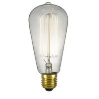 Dar 40 Watt ES(E27) Clear Vintage Valve Shaped Lamp 10 Pack