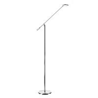 Dar PIL4950 Pilot LED Polished Chrome Adjustable Floor Lamp