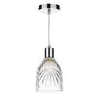 dar mot6508 motif non electric clear cut glass shade