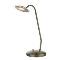 Dar MEX4075 Mexico LED Antique Brass Flexible Table Lamp