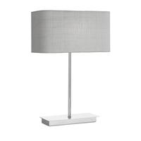 dar piz4050 zof1239wh piza table lamp with silver grey shade