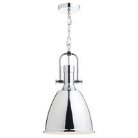 dar nol0150 nolan polished chrome ceiling pendant