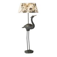 Dar BIR4322 + LEX1589 Bird Table Lamp with Natural Shade