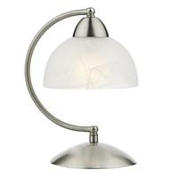 Dar SAX4046 Saxby Satin Chrome and Glass Touch Table Lamp