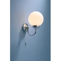 Dar BAR0750 Barclay Chrome Bathroom Wall Light IP44 Rated