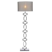 dar don4967 donovan floor lamp with silk shade