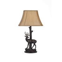 Dar GUL5522/X Gulliver Bronze Deer Table Lamp with Shade