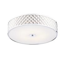 dar civ5050 civic 5 light chrome large ceiling flush light