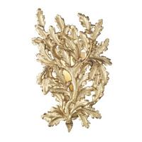 Dar OAK0735 Oak Gold Finish Wall Light