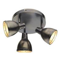 dar osa7661 osaka antique chrome 3 light spotlight