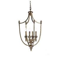 Dar LOM0475 Lombard Antique Brass Frame Lantern