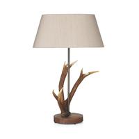 dar ant4129 lex1501gd antler table lamp taupegold shade