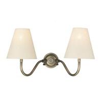 dar hic0975 hic26 hicks antique brass wall light with shades