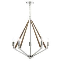 Dar HOT0538 Hotel 5 Light Dual Mount Ceiling Pendant