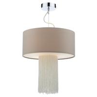 Dar FIT1001 + FIT191 Fitzgerald 40 cm Pendant with Fringe Ring