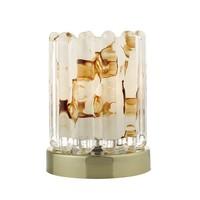 Dar ELF4175 Elf Antique Brass and Glass Touch Table Lamp