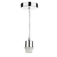 Dar SP65 1 Light Clear Cable/Chrome Suspension For Lotus Range