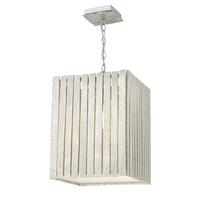 Dar WHI8632 Whistler 1 Light Large Distressed Silver Pendant