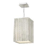 Dar WHI0132 Whistler 1 Light Small Distressed Silver Pendant