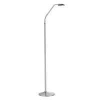 dar wel4946 wellington led satin chrome floor lamp