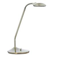 dar wel4075 wellington led antique brass desk lamp