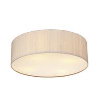 dar pao5001led paolo taupe flush light with cotton diffuser led