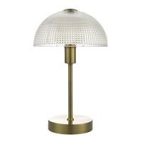 Dar ROC4275 Rochester Antique Brass Touch Table Lamp