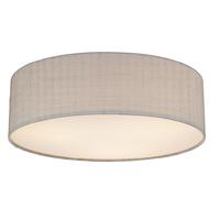 dar pao5039 paolo 50 cm silk flush silver grey ceiling lamp shade