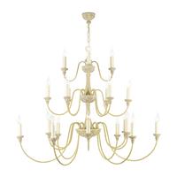 Dar BAI2145 Bailey 21 Lights Chandelier in Antique Cream