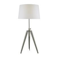 DAC4238 Dacia Table Lamp With Ivory Faux Silk Shade