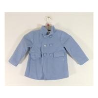 Darcy Brown Girls Coat Size 12 Months Featuring Baby Blue Wool