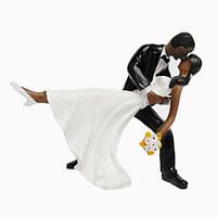 Dancing Black Bride And Groom Cake Decoration