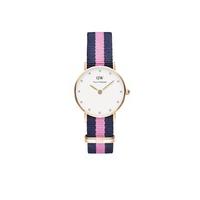 Daniel Wellington Classy Winchester ladies\' blue and pink NATO strap watch