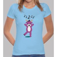 dance and sing blue shirt