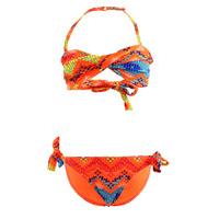 Dag Adom 2-Pieces Tetris Multicolored Girls Bandeau Swimsuit