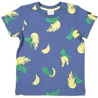 Dark Banana Print Baby T-shirt - Blue quality kids boys girls