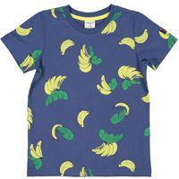 dark banana print kids t shirt blue quality kids boys girls