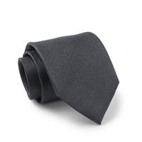 dark grey birdseye textured silk tie savile row